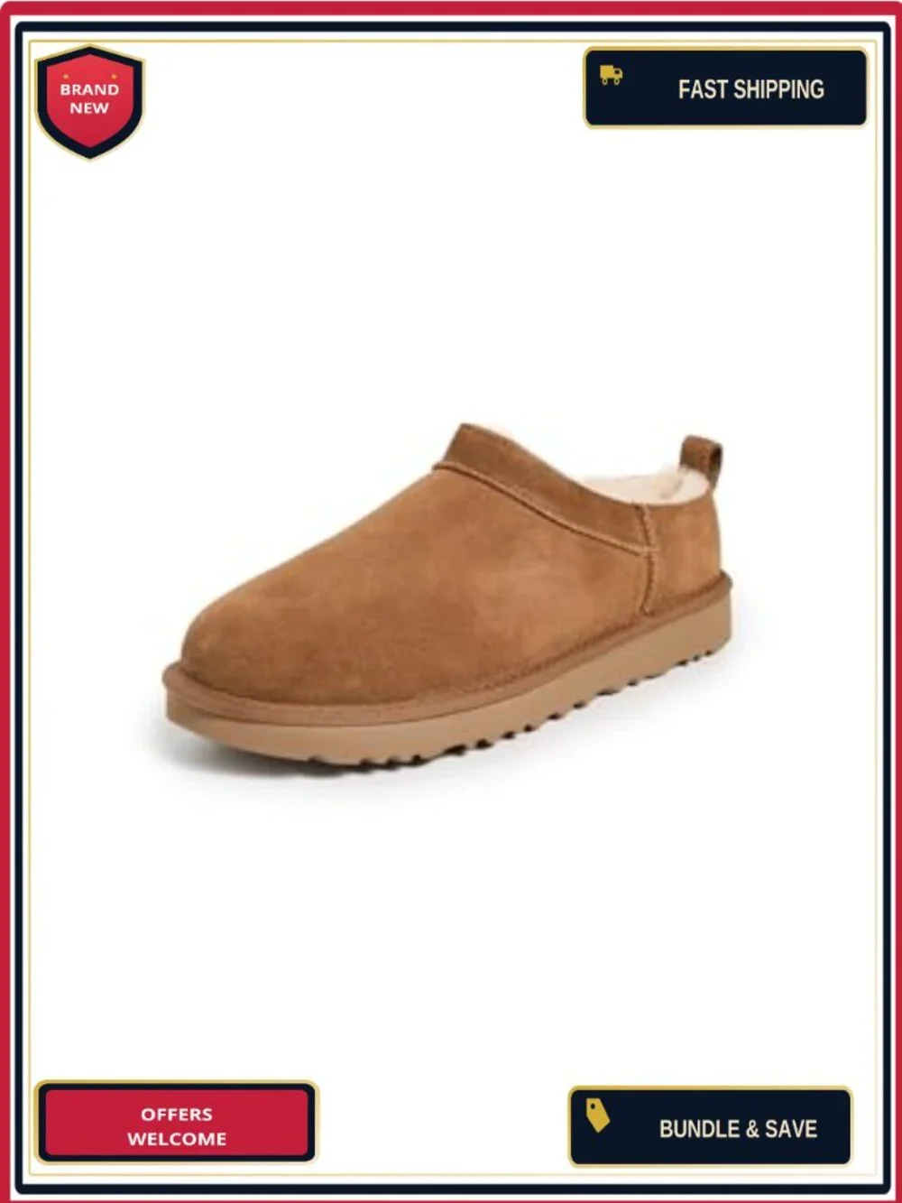 Women's Suede Ankle Bootie Pull-On Sheepskin Lining